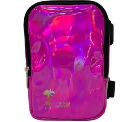 Women Simple Outdoor Hiking Adjustable Holographic PU Thigh Bag Fanny Pack