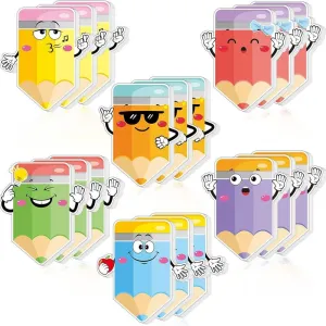 Cartoon Creative Cute Pencil Shape Post-It Notes 6-Set
