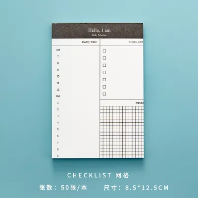 Simple Business Day Plan Office Desktop Paper Brick Memorandum Notes Notebook