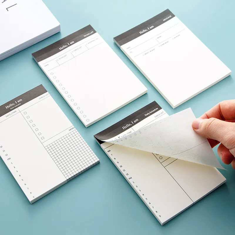 Simple Business Day Plan Office Desktop Paper Brick Memorandum Notes Notebook