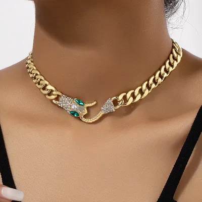 Creative Snake Metal Chain Necklace
