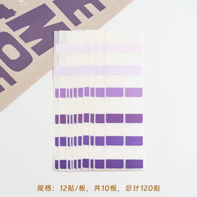 Simple Student Supplies Color Fluorescent Sticker Notebook Cover Pet 60G 0.023Kg 60 120 240 Pages