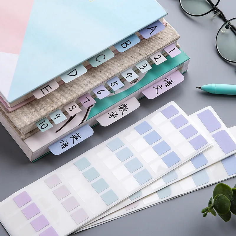 Simple Student Supplies Color Fluorescent Sticker Notebook Cover Pet 60G 0.023Kg 60 120 240 Pages