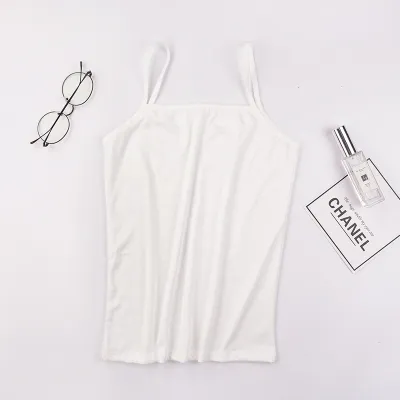Summer Student Basic Solid Color Camisole Tank Top