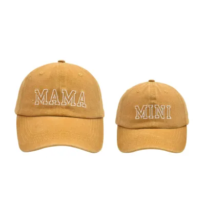 Fashion Casual Embroidery Letter Mama Mini Mom Kids Baseball Cap