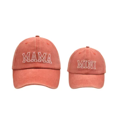 Fashion Casual Embroidery Letter Mama Mini Mom Kids Baseball Cap