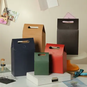 Simple Self-Supporting Non-Window Gift Packaging Shopping Bag