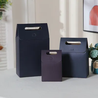 Simple Self-Supporting Non-Window Gift Packaging Shopping Bag