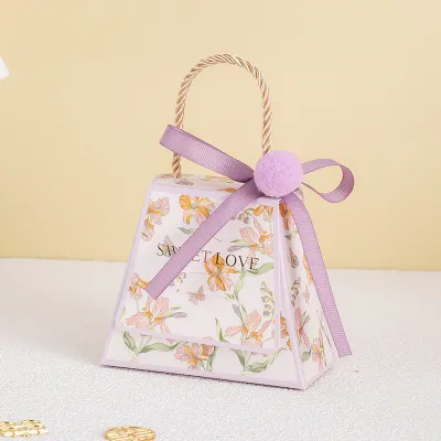 Simple Creative Wedding Candy Gift Square Paper Packaging Shopping Bag