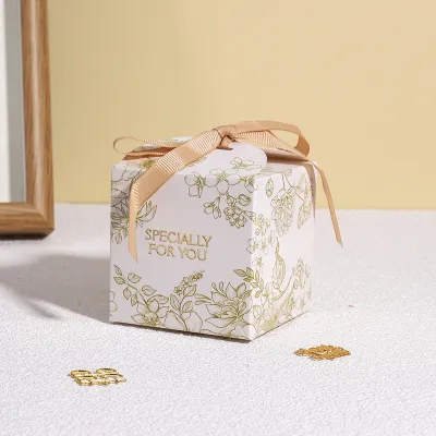 Creative Wedding Candy Simple Gift Packaging Box Shopping Bags Light Luxury Paper