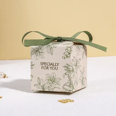 Creative Wedding Candy Simple Gift Packaging Box Shopping Bags Light Luxury Paper