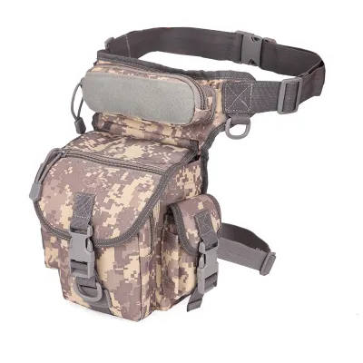 Simple Unisex Fashion Oxford Cloth Camouflage Sports Leg Bag Belt