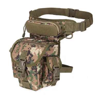 Simple Unisex Fashion Oxford Cloth Camouflage Sports Leg Bag Belt