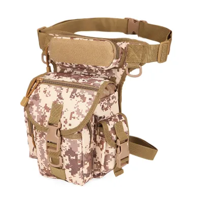 Simple Unisex Fashion Oxford Cloth Camouflage Sports Leg Bag Belt