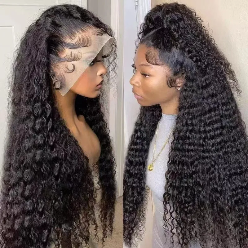 Women Exotic Long Curly Wig Oblique Bangs High Temperature Wire Decoration Beauty Wigs