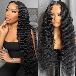 Women Fashion Front Lace Wig Long Curly Exotic Beauty Wigs