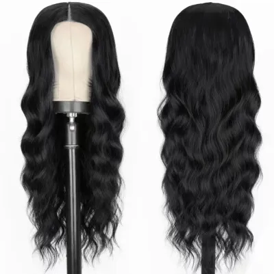 Women Fashion Natural Mid-Length Curly Wig Beauty Hair