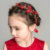 Red Wreath Of Small Daisies