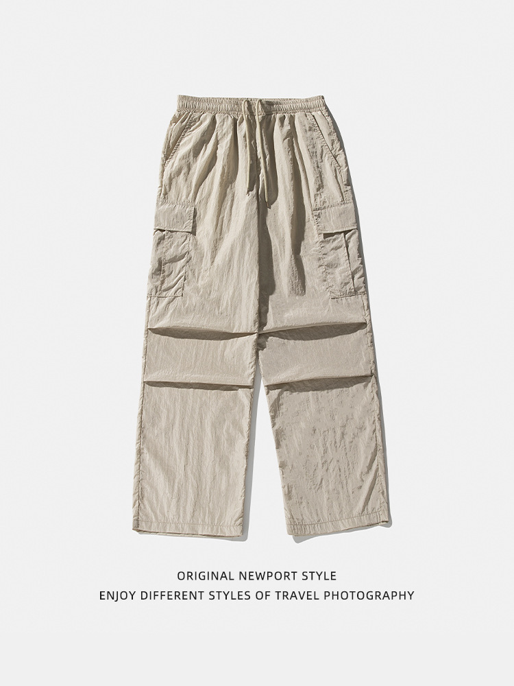 【KOOLOSET】Glossy Nylon Bermuda Pants Wholesale Women Fashion Casual Metal Nylon Loose Cargo Pants