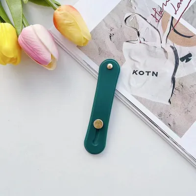 Women Simple Push-Pull Wristband Mobile Phone Holder Desktop Stand TPU PC Hardware Double-Sided Adhesive