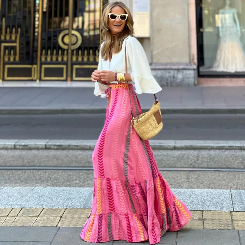 Bohemian Vacation Women Casual Skirt