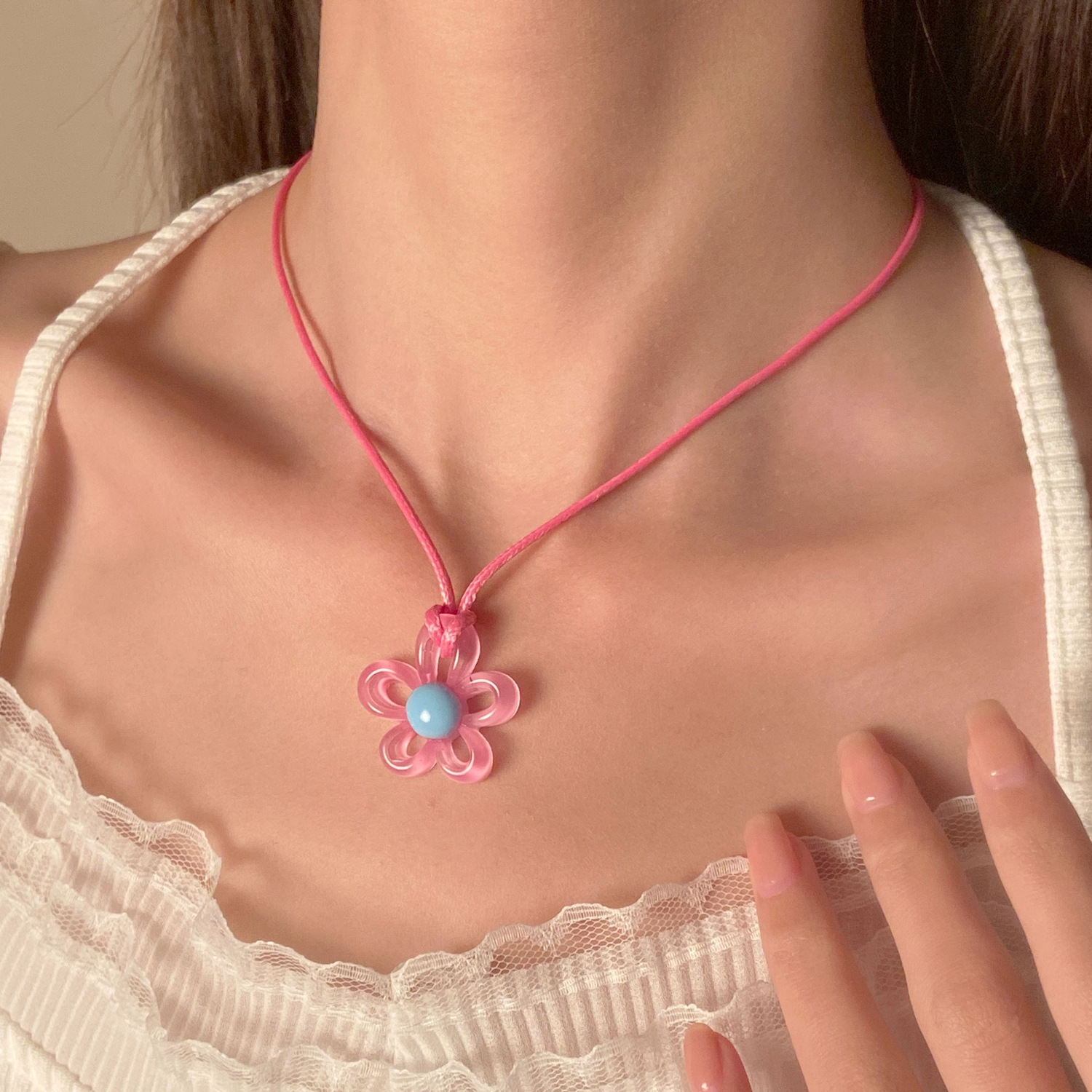 【TATIANA】Ribbon Candy Pearl Necklace TATIANA】Ribbon Candy Pearl Necklace (TATIANA/ネックレス