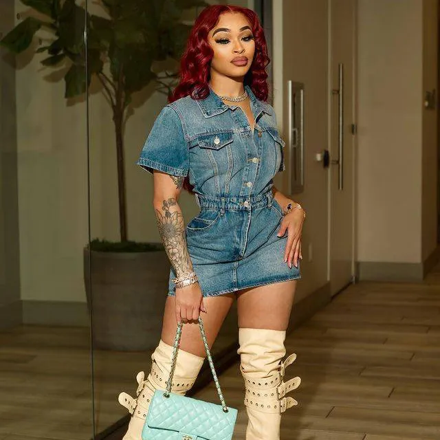 Summer Women'S Casual Retro Short Sleeve A-Line Mini Denim Dress