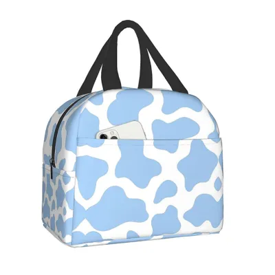 Large Capacity Printed Thermal Insulation Lunch Bag For Student Office Worker