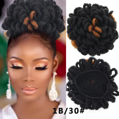 African Wig Women Small Roll Explosive Hair Bun Exotic High Temperature Wire