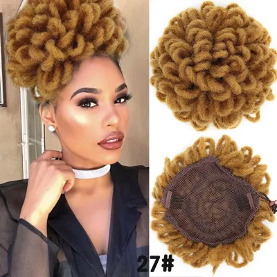 African Wig Women Small Roll Explosive Hair Bun Exotic High Temperature Wire