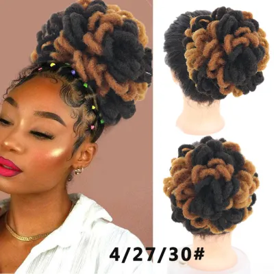 African Wig Women Small Roll Explosive Hair Bun Exotic High Temperature Wire
