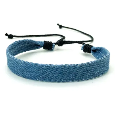 Women Simple Fresh Star Denim Woven Bracelet Personality Trend