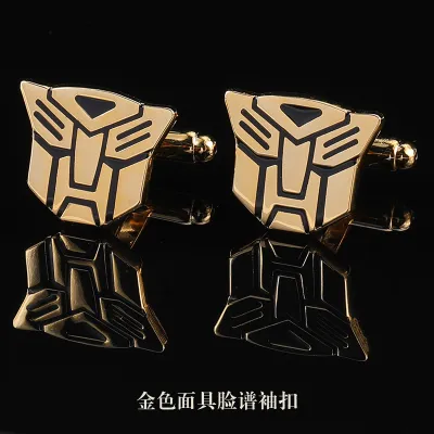 Men Simple Rhinestone Copper Animal Cufflinks Suit Shirt Accessories