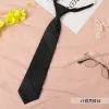 All-Match Black Check Tie