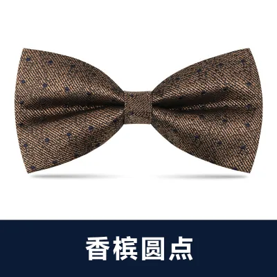 Men Simple British Style Business Dress Bow Tie