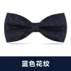 Blue-Pattern Bow Tie