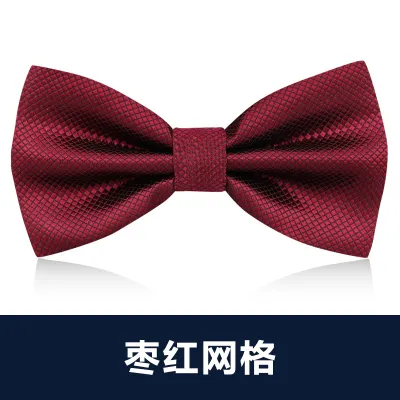 Men Simple British Style Business Dress Bow Tie