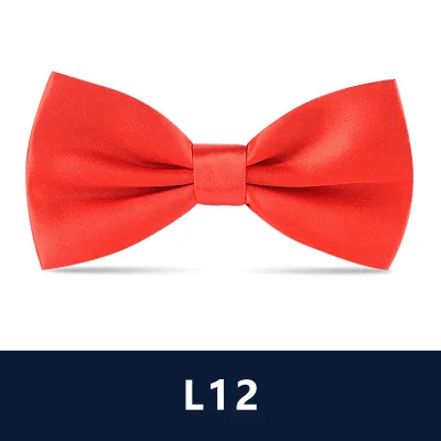 Men Simple British Style Business Dress Bow Tie