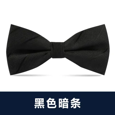 Men Simple British Style Business Dress Bow Tie