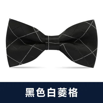 Men Simple British Style Business Dress Bow Tie