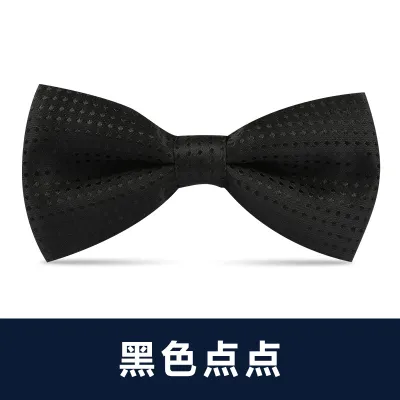 Men Simple British Style Business Dress Bow Tie
