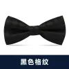 Black Check Bow Tie
