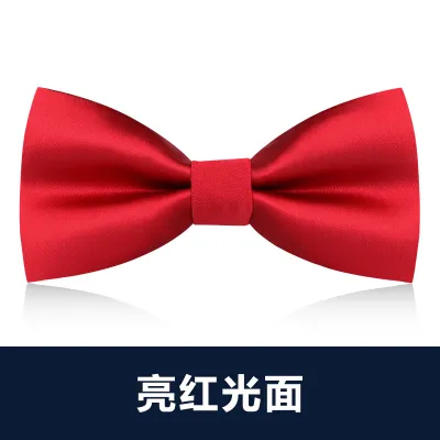 Men Simple British Style Business Dress Bow Tie
