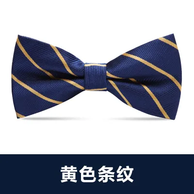 Men Simple British Style Business Dress Bow Tie