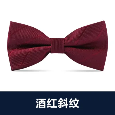 Men Simple British Style Business Dress Bow Tie
