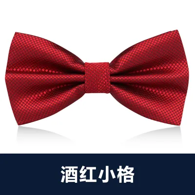 Men Simple British Style Business Dress Bow Tie