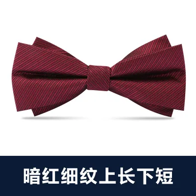 Men Simple British Style Business Dress Bow Tie