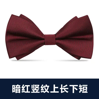 Men Simple British Style Business Dress Bow Tie