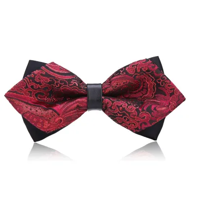 Men Simple British Style Business Dress Bow Tie