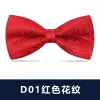 D01 Red Pattern Bow Tie